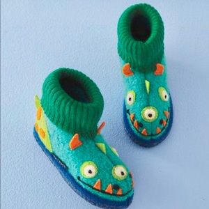 Garnet Hill infant/toddler monster slippers